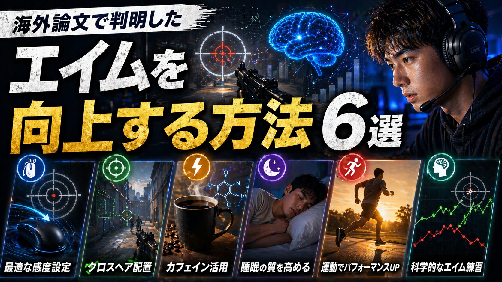 海外論文8本を読んで判明した『エイムを向上する方法』6選